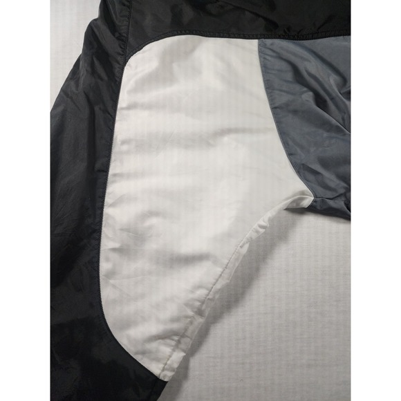 VINTAGE Nike Tracksuit Set XL Black/White Baggy Big Swoosh Windbreaker Retro 90s - Picture 16 of 16